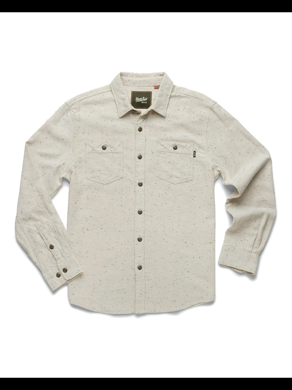 Howler Brothers Speckled Off White Chore Button Up Shirt XL